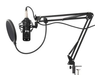 Microfono a condensatore in stile studio di registrazione